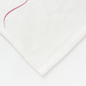 Kerst roze notenkraker waterverf naam fleece deken (Hoek)