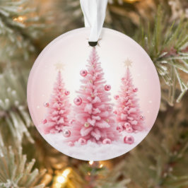 Kerst Roze Ornament