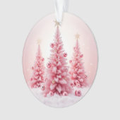 Kerst Roze Ornament (voorkant)