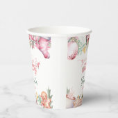 Kerst Roze Santa Baby shower Papieren Bekers (Rechts)