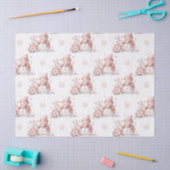 Kerst Roze Sneeuw Meisje Poinsettia Tissuepapier (Craft)