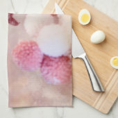 Kerst Roze & Wit Fluffy Snowman Theedoek (Quarter Fold)