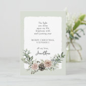 Kerst Rozen Motivatie Quote Feestdagenkaart (Staand voorkant)