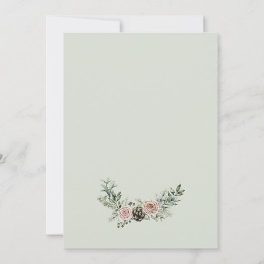 Kerst Rozen Motivatie Quote Feestdagenkaart (Achterkant)