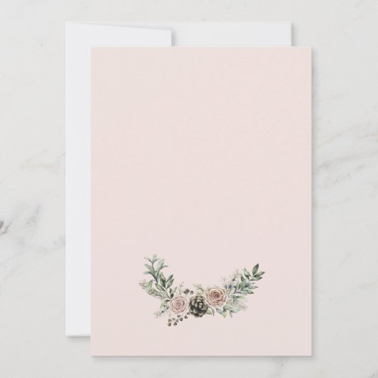 Kerst Rozen Motivatie Quote Feestdagenkaart (Achterkant)