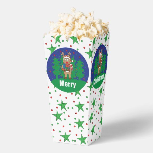 Kerst Rudolph Favor Box Bedankdoosjes (Popped)