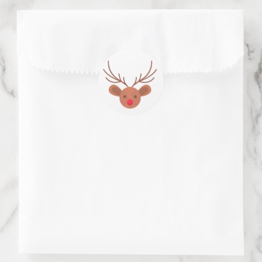 Kerst Rudolph rendieren Stickers (Tas)