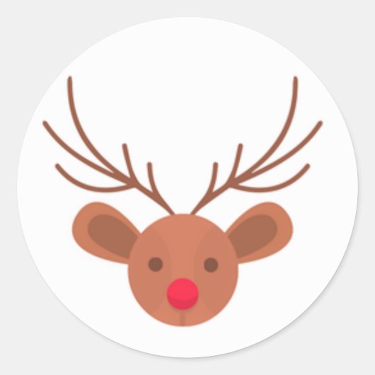 Kerst Rudolph rendieren Stickers (Voorkant)