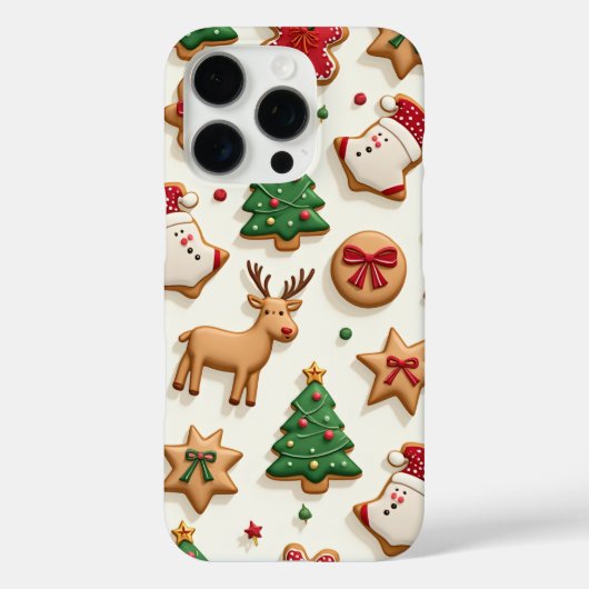 Kerst Rudolph Santa Tree Cookies Telefoonhoesje Case-Mate iPhone Case (Achterkant)