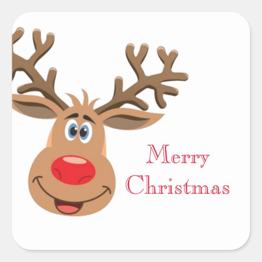 Kerst Rudolph Stickers (Voorkant)