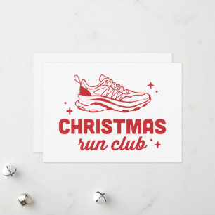 Kerst run club hardloopgroep feestdagenkaart