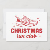 Kerst run club hardloopgroep feestdagenkaart (Voorkant)