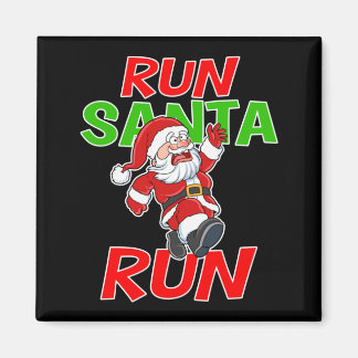 Kerst Running Cadeau T-shirt Kerstman Run 5k Wedst Magneet