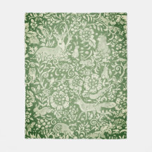 Kerst Rustic Green Woodland Animal Deer Fox 