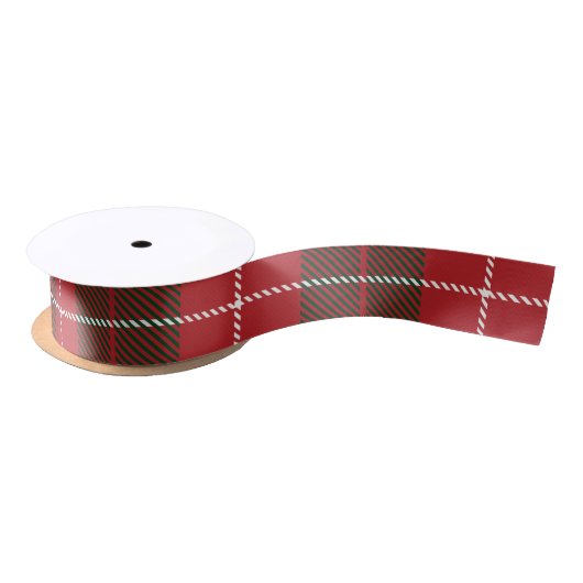 Kerst Rustic Plaid Classic Tartan Satijnen Lint (Spoel)