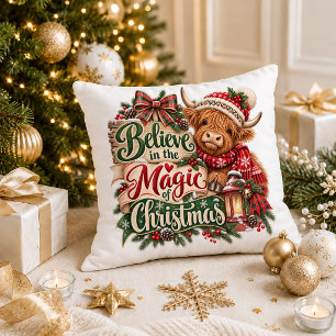 Kerst Rustic Rode Groene Citaat Worp Kussen Joy
