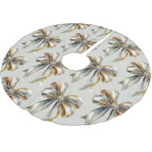 Kerst Rustiek Bord Green Gold Bow Kerstboom Rok (Gekanteld)