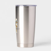 Kerst Rustiek Groen Goud Boog Gepersonaliseerd Geïsoleerde Drinkbeker (Links)