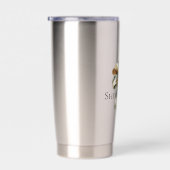 Kerst Rustiek Groen Goud Boog Gepersonaliseerd Geïsoleerde Drinkbeker (Rechts)