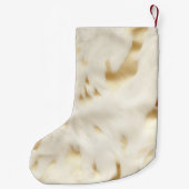 Kerst Rustiek Groen Goud Boog Gepersonaliseerd Kleine Kerstsok (Achterkant)