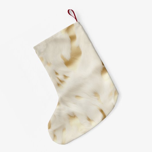 Kerst Rustiek Groen Goud Boog Gepersonaliseerd Kleine Kerstsok (Achterkant (Hangend))