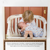 Kerst Rustiek Hout en Klimplanten Meerdere Foto's Drieluik Wenskaart (Binnenzijde eerst)