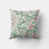 Kerst Rustiek Miste Waterverf Handgeschilderd Buitenkussen (Achterkant)