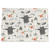 Kerst Rustiek Moose Land | FEESTDAGEN Groot Cadeauzakje (Voorkant)