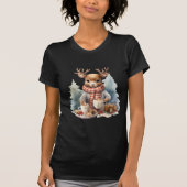 Kerst rustiek ontwerp volwassen t-shirt (Voorkant)