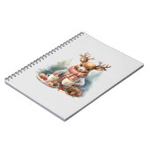 Kerst rustiek tijdschrift spiraal notitieboek (Linkerzijde)