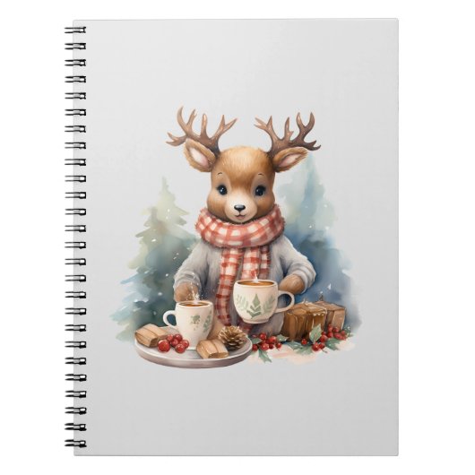 Kerst rustiek tijdschrift spiraal notitieboek (Voorkant)