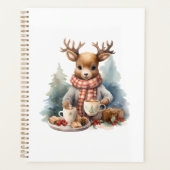 Kerst rustiek tijdschrift spiraal notitieboek plan (Voorkant)