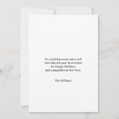 Kerst rustieke chique waterverf robin bird Merry Kaart (Achterkant)