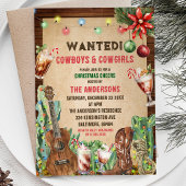 Kerst Rustieke Cowboy Cowgirl Kerstfeest Kaart