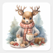 Kerst rustieke design stickers (Voorkant)