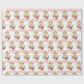 Kerst rustieke gouden lantaarn waterverf op maat cadeaupapier (Vlak)