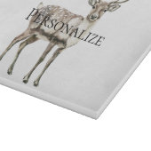 Kerst rustieke herten gepersonaliseerd snijplank (Hoek)