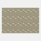 Kerst rustieke vakantie inpakpapier (Voorkant)