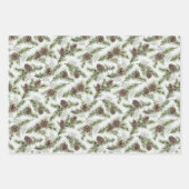 Kerst Rustieke Woodland Forest Cabins Vakantie Inpakpapier Vel (Voorkant 2)