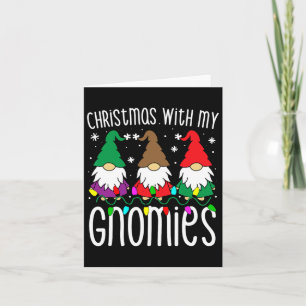 Kerst S voor familie Schattigee Gnome Gifts Xmas M Kaart