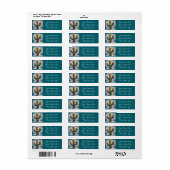 Kerst Saguaro Cactus grillige terugkeer adres Etiket (Full Sheet)