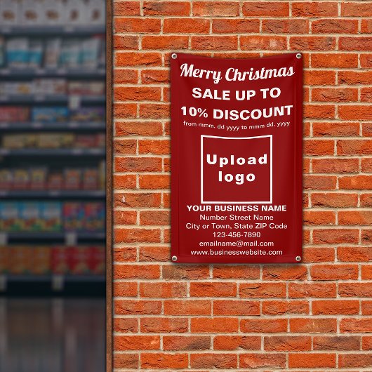 Kerst Sale Business Rood 2.5’ x 4’ Banner