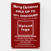 Kerst Sale Business Rood 2.5’ x 4’ Banner (Verticaal)