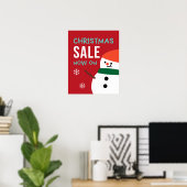 Kerst Sale Poster, Kerstmis Sale Sign Sneeuwman Poster (Thuiskantoor)