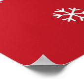 Kerst Sale Poster, Kerstmis Sale Sign Sneeuwman Poster (Hoek)