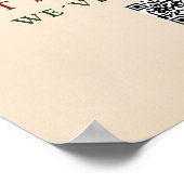 Kerst Salon Cadeaubon Promotie Poster (Hoek)