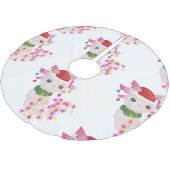 kerst santa axolotl kerstboom rok (Gekanteld)