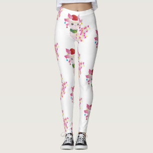 kerst santa axolotl leggings