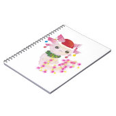 kerst santa axolotl notitieboek (Linkerzijde)
