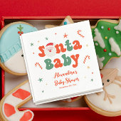 Kerst Santa Baby Baby shower Servet